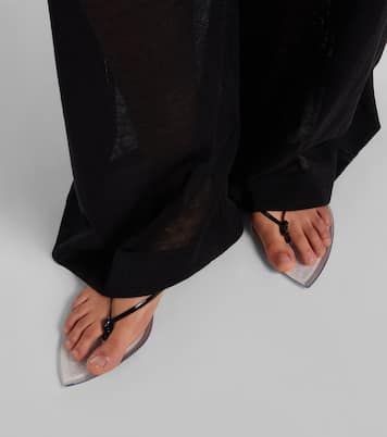 Invisible leather thong sandals | Alaïa