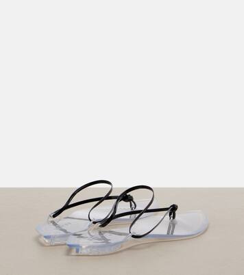 Invisible leather thong sandals | Alaïa