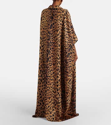 Leopard-print silk maxi dress | Gucci