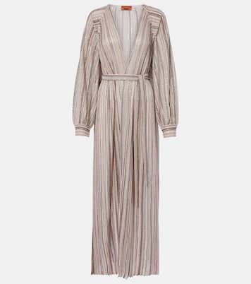 Striped lamé wrap cardigan | Missoni
