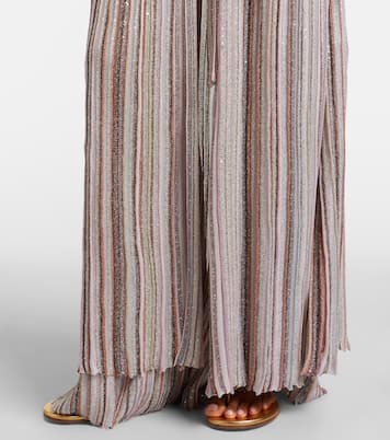 Striped lamé wrap cardigan | Missoni
