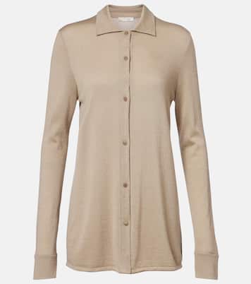 Ocari knitted cashmere and silk shirt | The Row