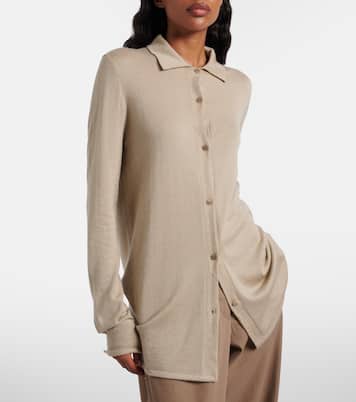Ocari knitted cashmere and silk shirt | The Row