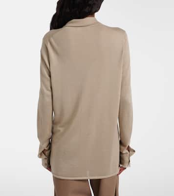 Ocari knitted cashmere and silk shirt | The Row