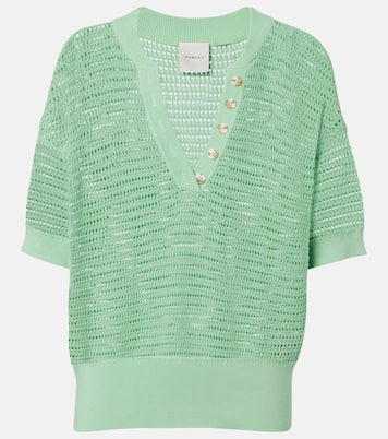 Callie open-knit cotton top | Varley