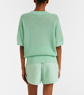 Callie open-knit cotton top | Varley