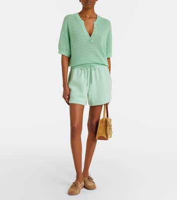 Callie open-knit cotton top | Varley