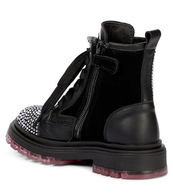 Embellished leather boots | Monnalisa