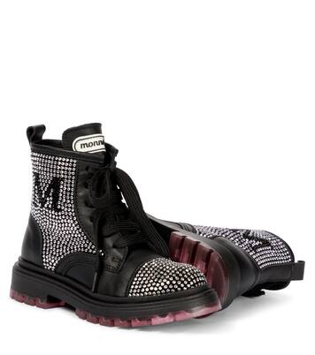 Embellished leather boots | Monnalisa