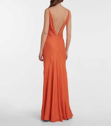 Robe longue Brigita en cachemire et soie | Gabriela Hearst