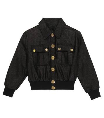 Veste bomber métallisée | Balmain Kids