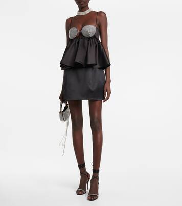 Verziertes Top aus Seide und Wolle | Magda Butrym