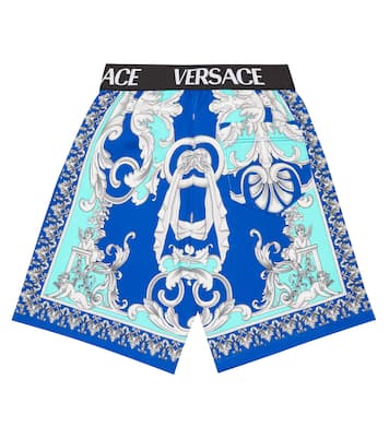 Baroque棉质针织短裤 | Versace Kids