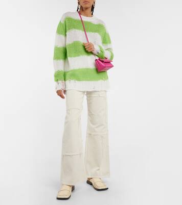 Gestreifter Pullover aus einem Mohairgemisch | Acne Studios