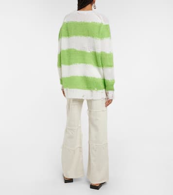 Gestreifter Pullover aus einem Mohairgemisch | Acne Studios