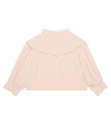 Ruffle-trimmed blouse | Donsje