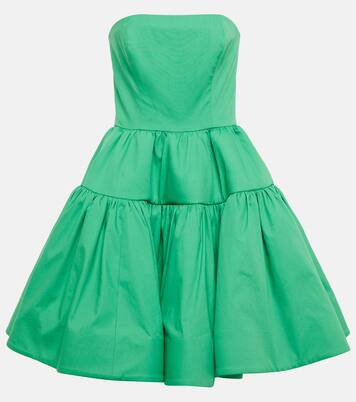 Robe bustier en coton | Oscar de la Renta