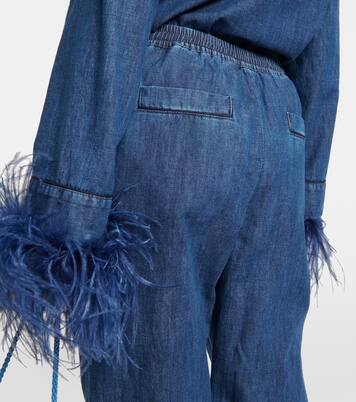 Weite Hose aus Denim | Valentino