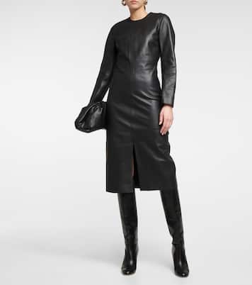 Midikleid aus Leder | Toteme