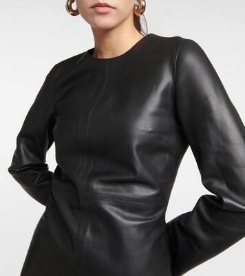 Midikleid aus Leder | Toteme