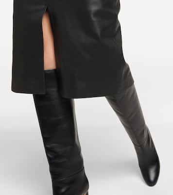 Midikleid aus Leder | Toteme