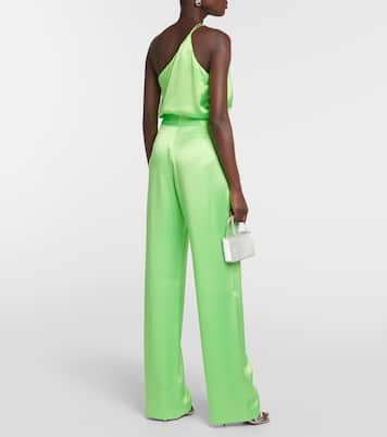 High-Rise-Hose aus Seidensatin | The Sei