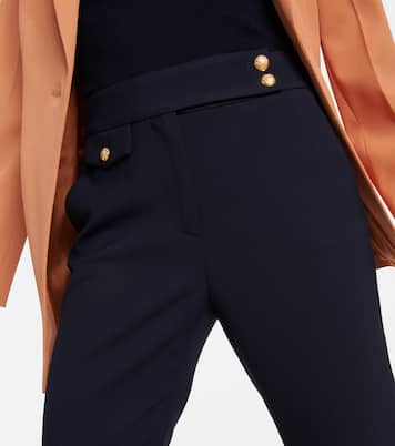 Renzo high-rise slim cropped pants | Veronica Beard