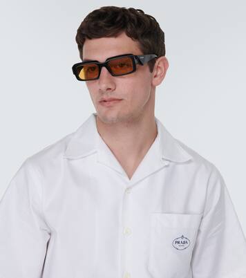 Eckige Sonnenbrille Symbole | Prada