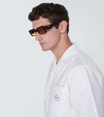 Eckige Sonnenbrille Symbole | Prada