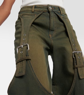 High-Rise-Hose aus Denim | Blumarine