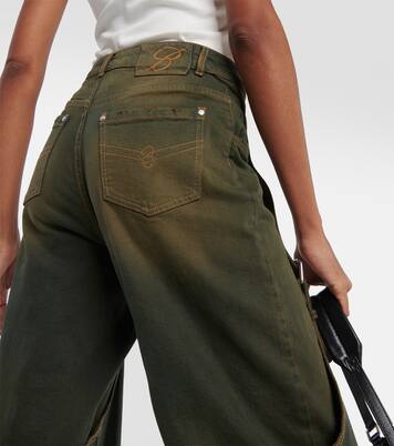 High-Rise-Hose aus Denim | Blumarine