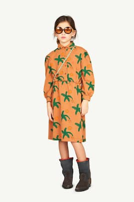 Pigeon printed cotton dress | The Animals Observatory