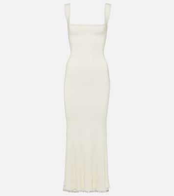 Vestido midi Atalanta con cuentas | Galvan