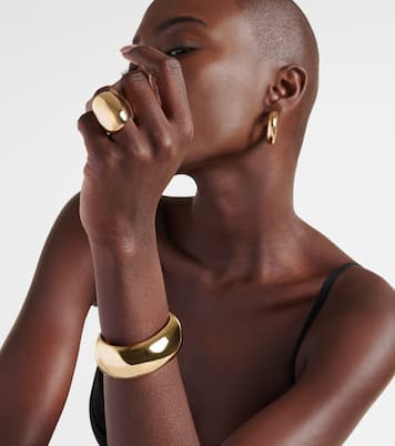 Globe Small 10kt gold-plated cuff bracelet | Jennifer Fisher