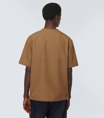 Camiseta Rafn de algodón y lino | Ranra