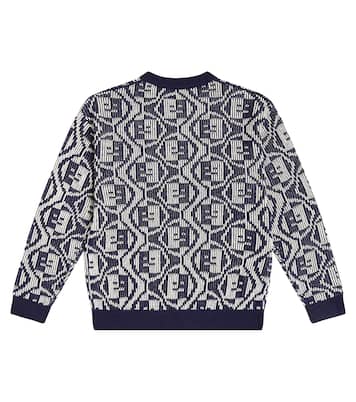 Face Logo cotton sweater | Acne Studios Kids