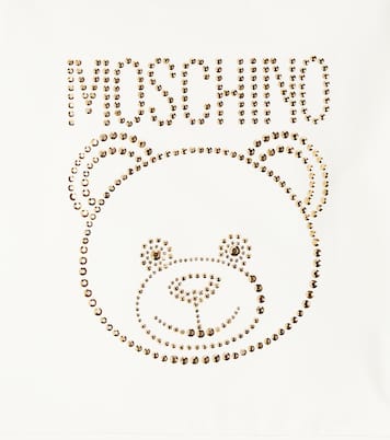 Embellished cotton-blend sweatshirt | Moschino Kids