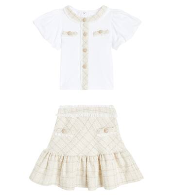 Ensemble blouse et jupe en tweed | Patachou