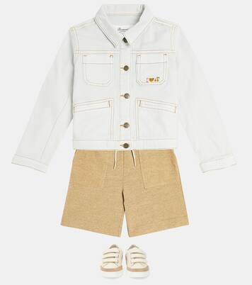 Cassidy embroidered denim jacket | Bonpoint