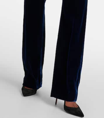 Gerade Hose Fluid aus Samt | Nina Ricci