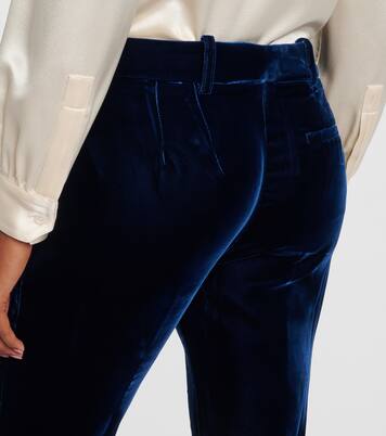 Gerade Hose Fluid aus Samt | Nina Ricci