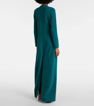 Robe longue Elea en crêpe à ornements | Costarellos