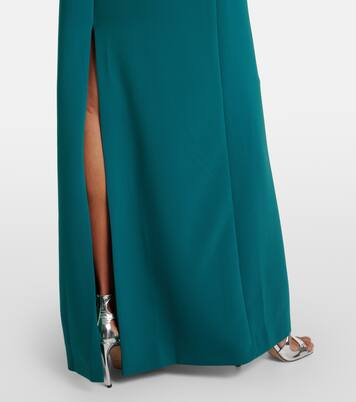 Robe longue Elea en crêpe à ornements | Costarellos