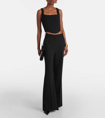 Bustier-Top Jovie aus Woll-Crêpe | Costarellos