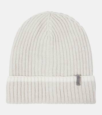 Monili embellished cashmere beanie | Brunello Cucinelli