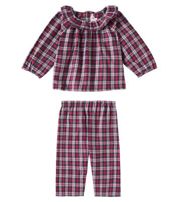 Baby Barulina checked cotton pajamas | Bonpoint