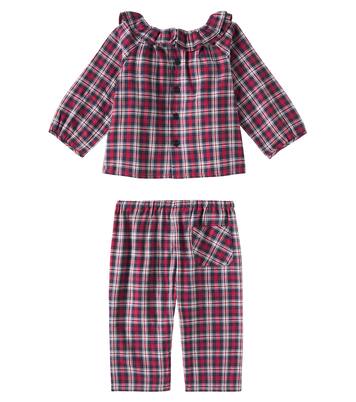Baby Barulina checked cotton pajamas | Bonpoint