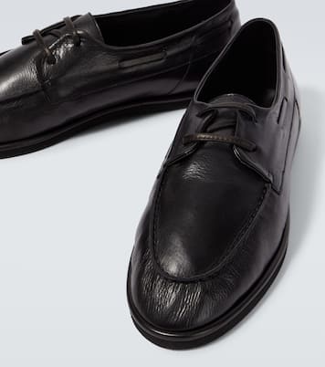 Segelschuhe aus Leder | Auralee