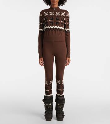 Nordic intarsia wool half-zip sweater | Perfect Moment