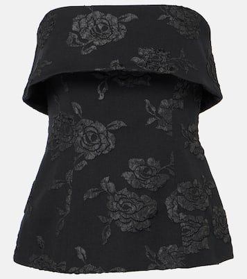 Off-Shoulder-Top aus Jacquard | Rotate